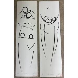 Vintage Limited Edition Print series signe, "Yes Maam" "The Graduate" - Lot of 2